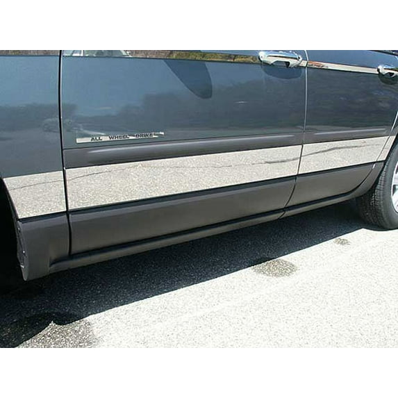 Stainless Rocker Panel Trim 8Pc Fits 2004-2008 Chrysler Pacifica TH44750 QAA