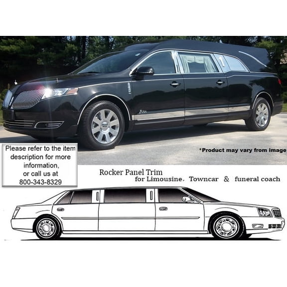 Stainless Rocker Panel Trim 8Pc Fits 2010-2020 Lincoln MKT TH50672 QAA