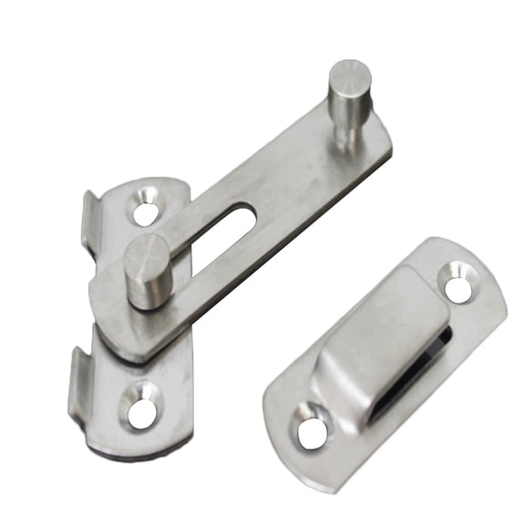 Stainless Safety Hasp Small Anti-Theft Door Window Wardrobe Cabinet Sliding Lock Household Hardware