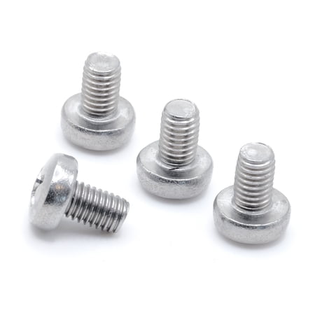 Stainless Screws for BMW 530e License Plates (Set of 4, Silver, Rear)