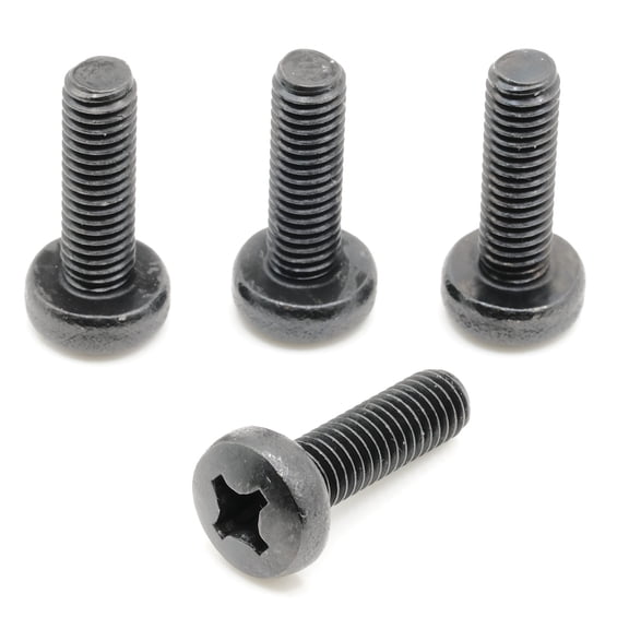 Stainless Screws for Lexus RC License Plates (Set of 4, Black, Rear)