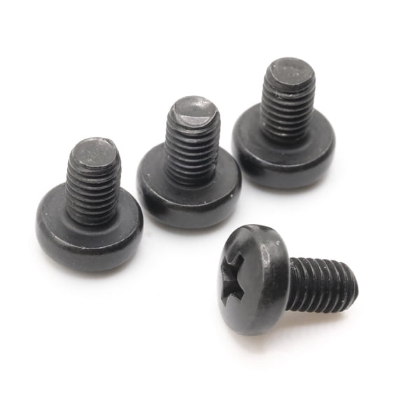 Stainless Screws for MINI Cooper License Plates (Set of 4, Black, Rear)