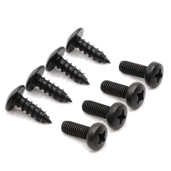 Stainless Screws for Mazda All Models License Plates (Set of 8, Black)