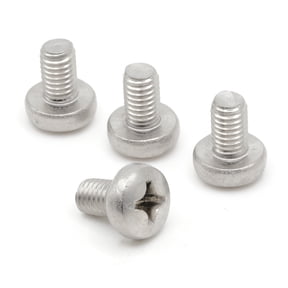 Stainless Screws for ReplacementScrews AUDI-VW-MB-M610-LP License Plates (Set of 4, Silver, Rear)
