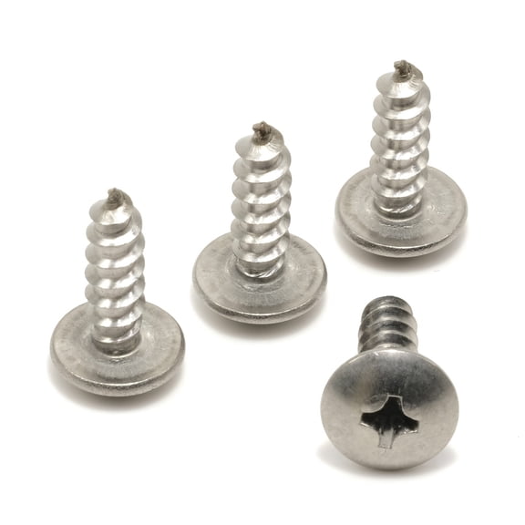 Stainless Screws for Subaru Crosstrek License Plates (Set of 4, Silver)