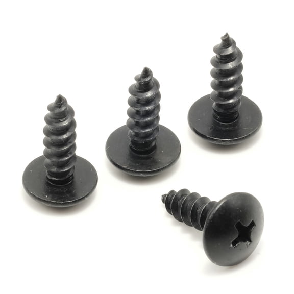 Stainless Screws for Subaru WRX License Plates (Set of 4, Black)