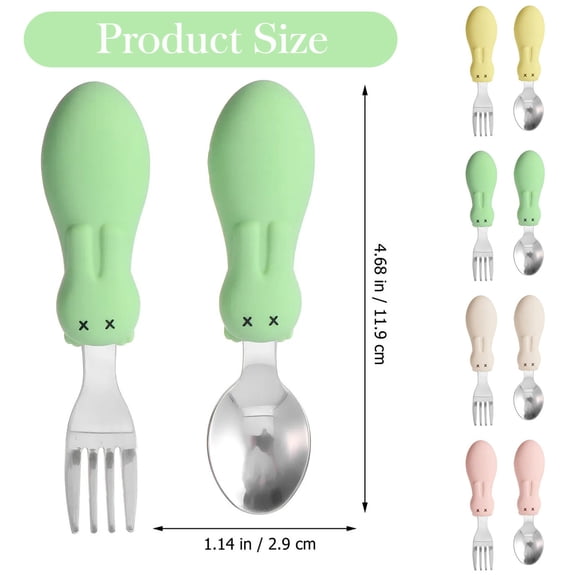 Stainless Silverware Forks and Spoons Plastic Handle Dishwasher Safe Flatware Set for Dining