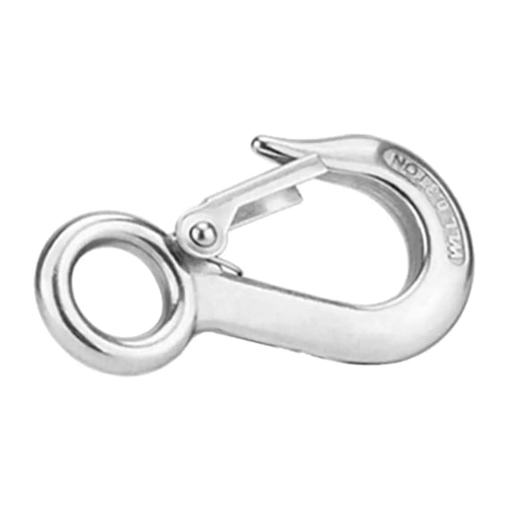 Stainless Snap Hook With Latch Eye Swivel Lifting Hoisting Chain Hooks For Rigging Towing Winch Trailer Crane Wrecker And ,Easy to Operate