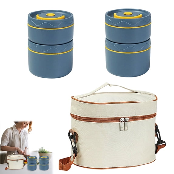 Stainless Soup Container 304, Wide‑Mouth Insulated Leak‑Proof Lunch Jar with Carry Bag, for Hot Food Storage, School Student Lunch and Office Worker Daily Meal Prep