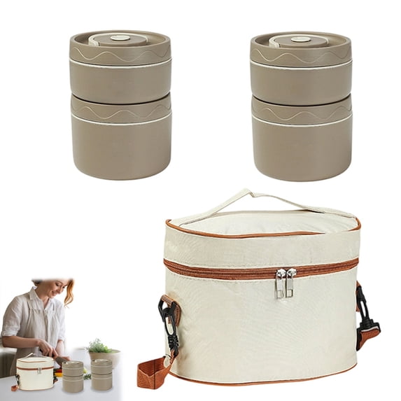 Stainless Soup Container 304, Wide‑Mouth Insulated Leak‑Proof Lunch Jar with Carry Bag, for Hot Food Storage, School Student Lunch and Office Worker Daily Meal Prep