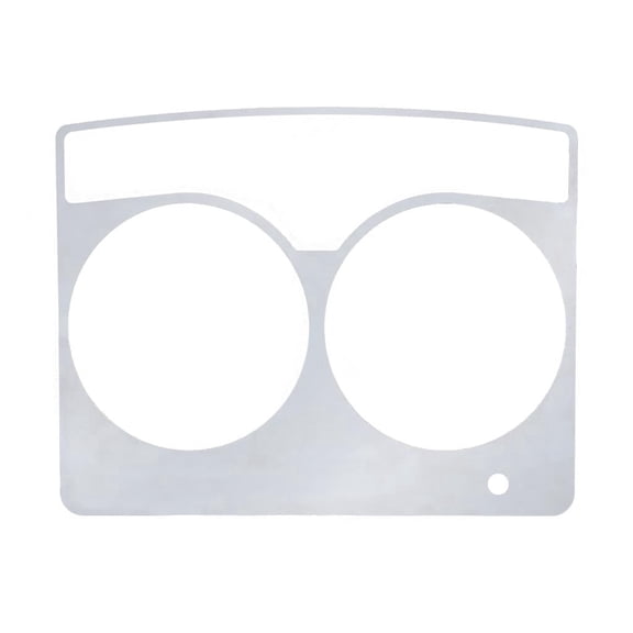 Stainless Speed/Tachometer Dash Panel Trim  2006+ Fits Kenworth W900, T800, & C500