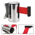 thumbnail image 1 of Stainless Stanchion Queue Barrier Wall Mount Crowd Control Retractable Shop Red-3M, 1 of 8