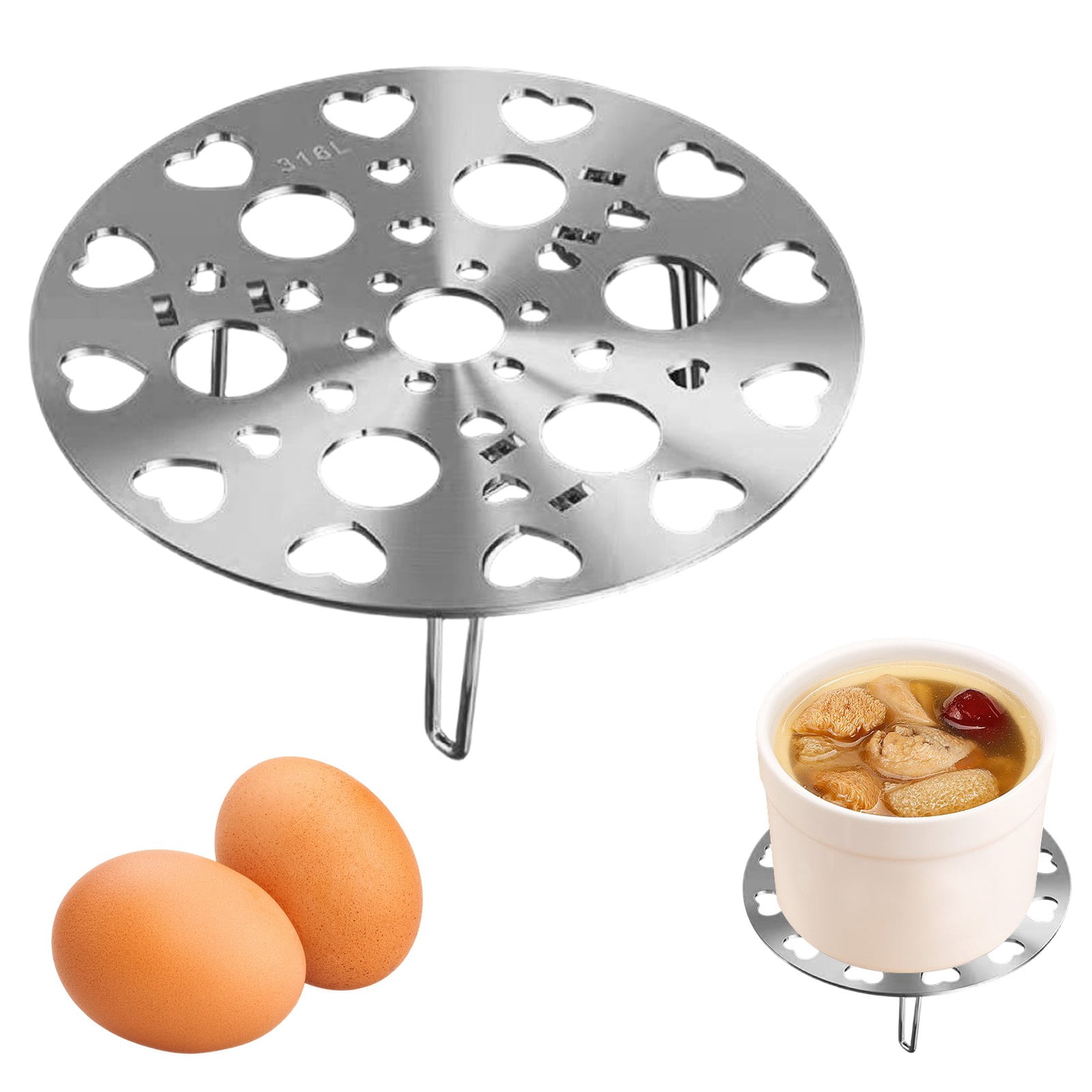 Fish Rack Sport Stainless Steamer Rack Round Multi Use Cooking Insert For Pot Heat Rack ...