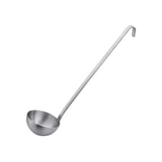 Stainless Steel 1-Piece Soup Ladle, 4 Oz, Commercial-Grade Soup Spoon with Hook Handle for Restaurant and Home Kitchen Use