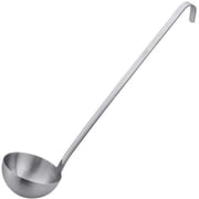 Stainless Steel 1-Piece Soup Ladle, 8 Oz, Commercial-Grade Soup Spoon with Hook Handle for Restaurant and Home Kitchen Use