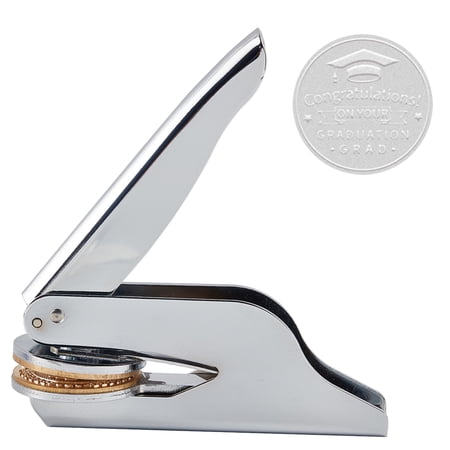 Stainless Steel 1 set Seal Embosser Hand-Held Embossing Stamp for Books Envelopes Napkins