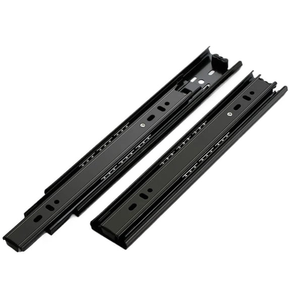 Stainless Steel 10"-20" Drawer Slide Soft Close Furniture Drawer Track Rail Sliding Three-Section Cabinet Slides