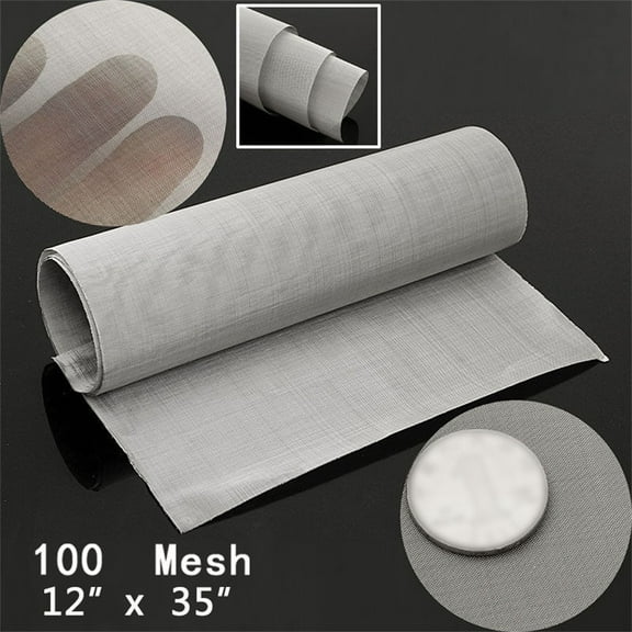 Stainless Steel 100 Micron Mesh Woven Wire Cloth Screen Filter Sheet,35x12inch