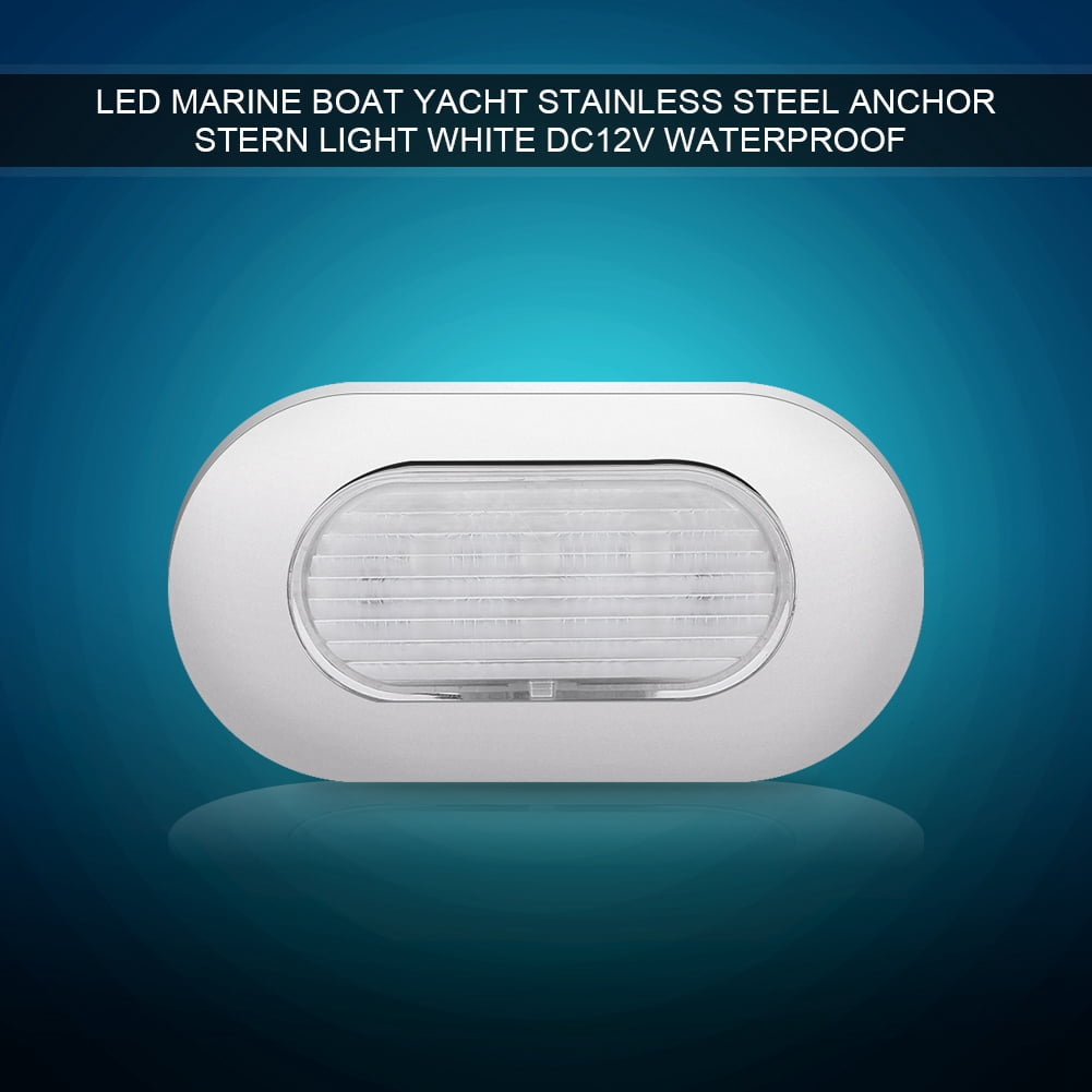 Stern Boat Light 10x Marine Boat LED Deck Lights - 12V White & Blue Courtesy/Stern Lights - IP68 Waterproof Transom Boat Lights - Foto 2