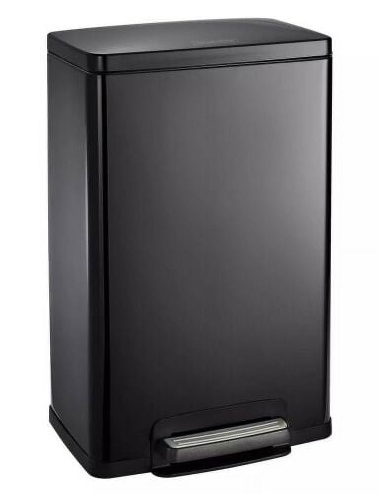 Stainless Steel 13 Gallon Step Trash Can Tramontina Garbage Bin Plastic