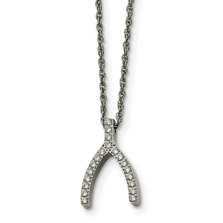 Men's 2024 wishbone necklace