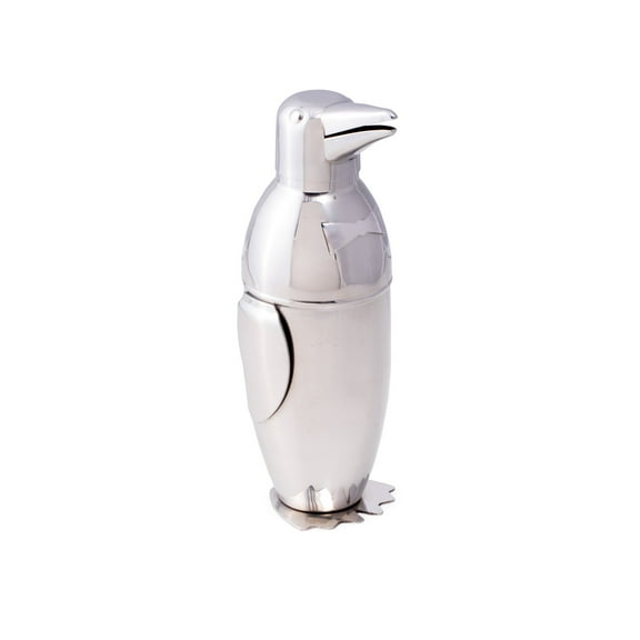 Stainless Steel 17 oz. "Penguin" Design Shaker with Strainer Top.
