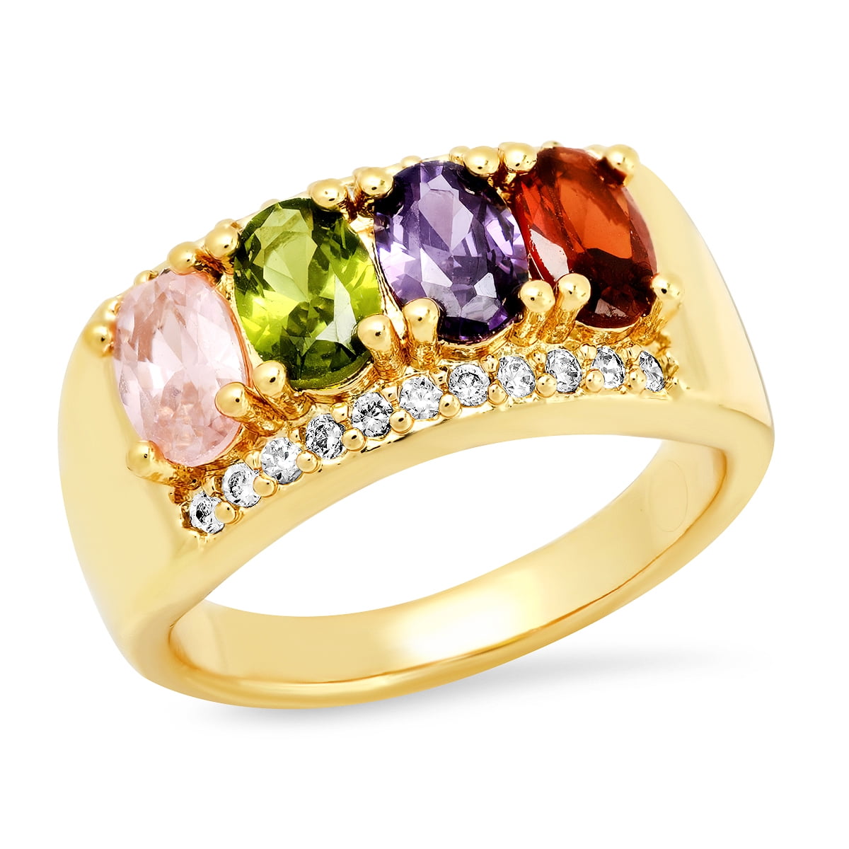Stainless Steel 18k Gold Plated Ring Size