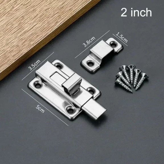 Stainless Steel 2/3/4inch Self-elastic Latch Cabinet Hinges Security Bolt Latch Anti-theft Spring Latches Furniture Hardware