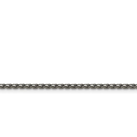 Stainless Steel 2.50mm Polished Fancy Link Chain Necklace - 22 Inch