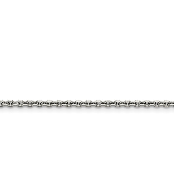 Stainless Steel 2.7mm Cable Chain Necklace - 22 Inch