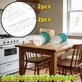 thumbnail image 1 of Stainless Steel 2-Set Bowl & Plate Storage Rack for Kitchen – 4pcs Organizer (2 Plate Racks + 2 Bowl Racks), Compact Dish Drying Rack, 1 of 9