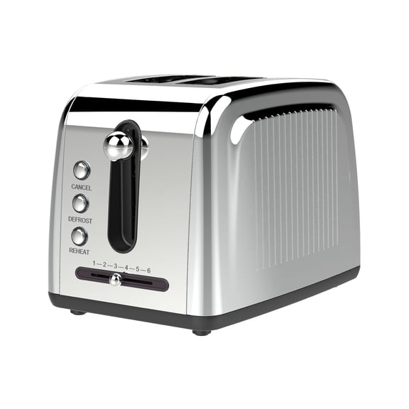 Brentwood Select TS-226S Extra Wide Slot 2-Slice Toaster, Stainless Steel