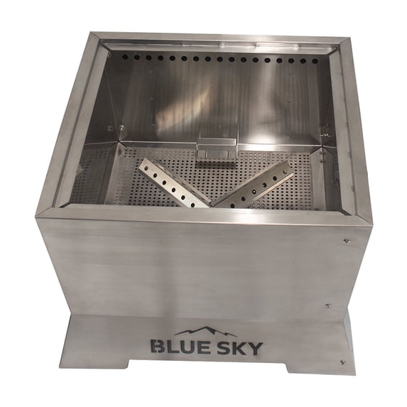 Stainless Steel 22" Square Peak Patio Smokeless Fire Pit
