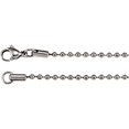 thumbnail image 1 of Stainless Steel 28 Inch Polished Bead Chain With Lobster Clasp Chain Necklace for Women and Men, 1 of 2