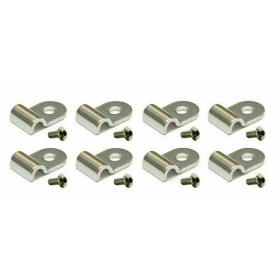 Stainless Steel 3/16" Brake/Fuel Line Clamp & Screw Kit Hotrod Streetrod Ratrod