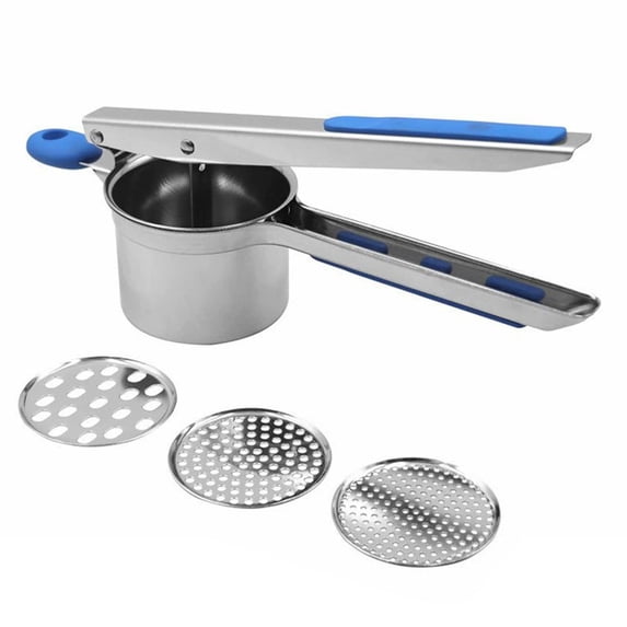 Stainless Steel 3 In 1 Tool For Potato Masher, Garlic Press & Fruit Juicer