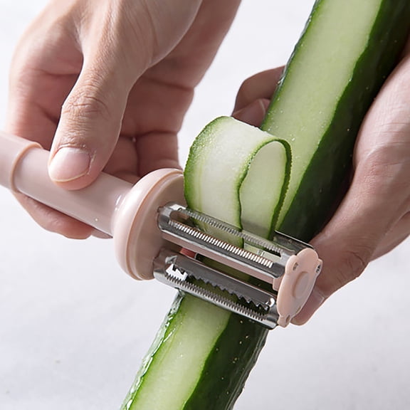 Stainless Steel 3-in-1 Fruit Vegetable Peeler Multi-Function Kitchen Peeling Tool for Potatoes Fruits