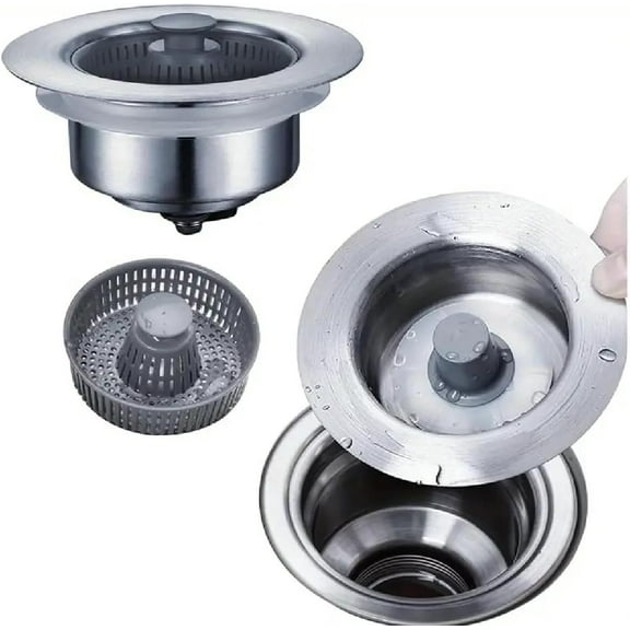 Stainless Steel 3-in-1 Rust-Resistant Drain Catches