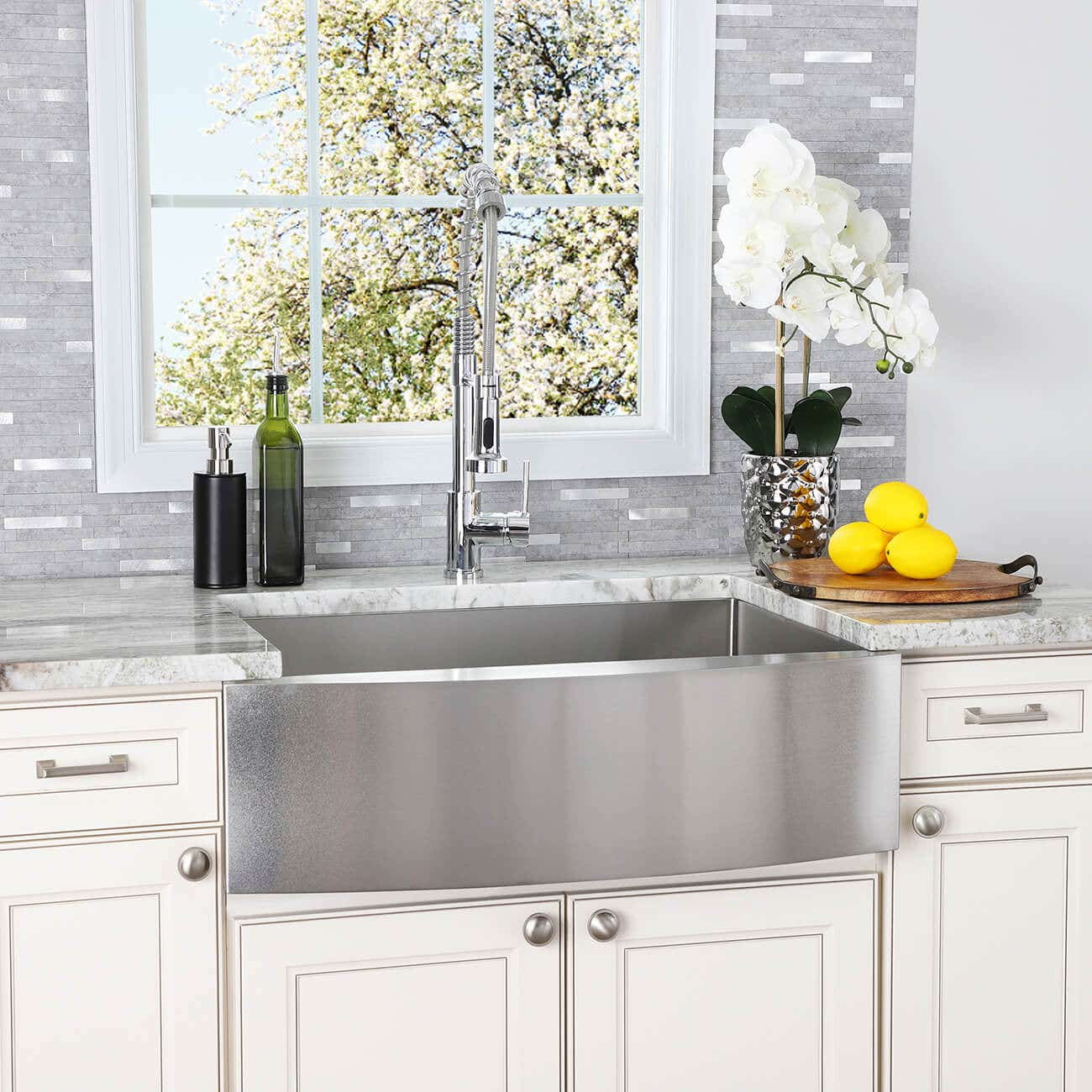 Stainless Steel 30 Inch Single Bowl Apron Front Farmhouse Kitchen Sink
