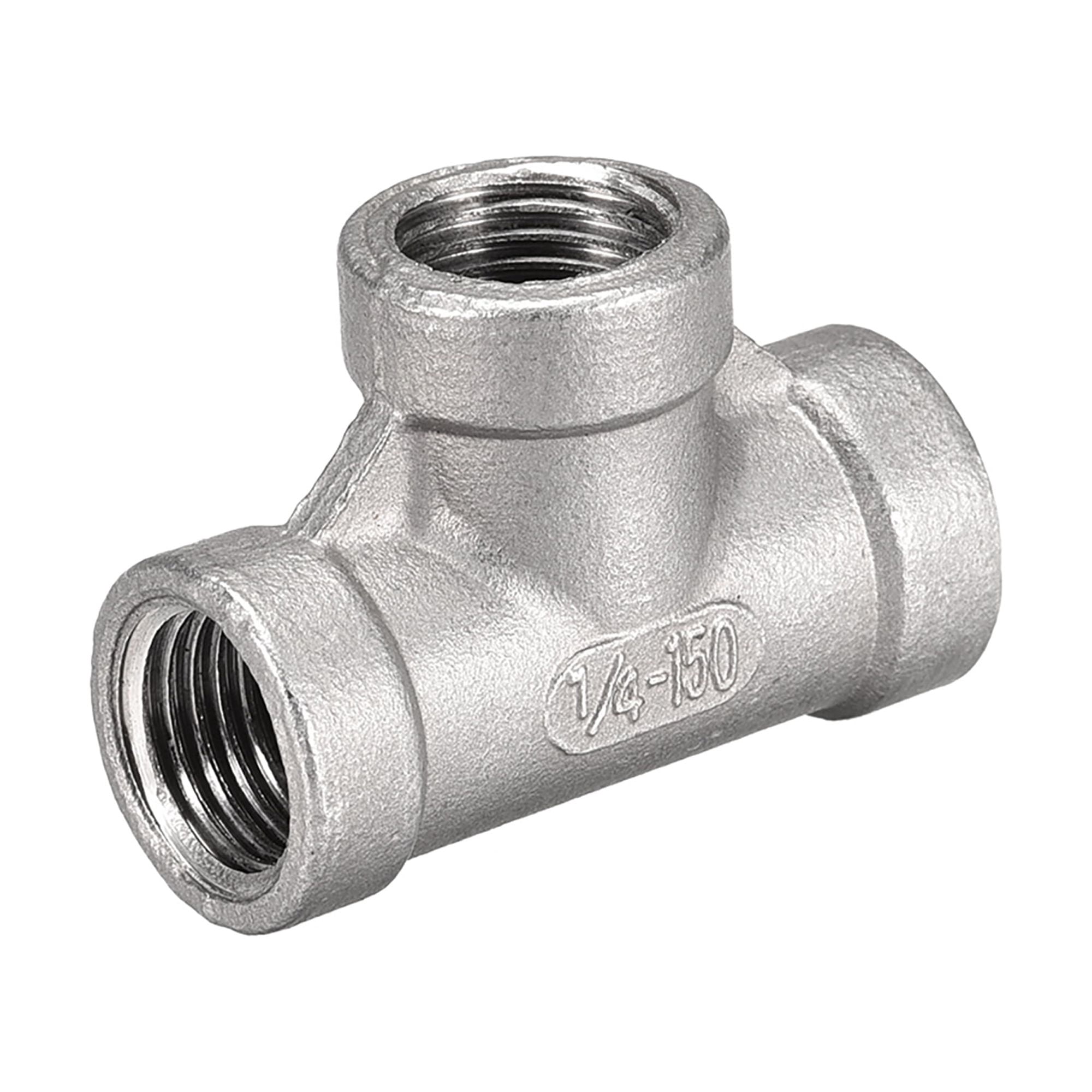 Merit Brass 304 Stainless Steel Pipe Fitting Tee - 3/4" NPT Female, Class 150