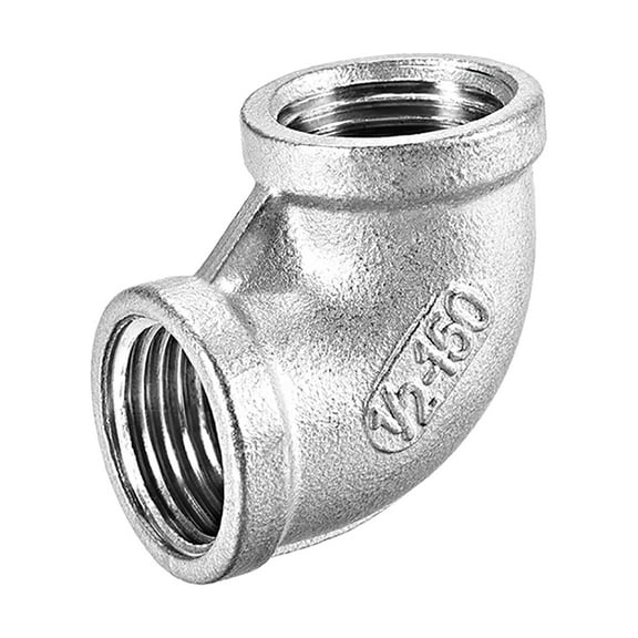 Stainless Steel 304 Cast Pipe Fitting ,90 Degree Elbow 1/2 BSPT Female x 1/2 BSPT Female Thread