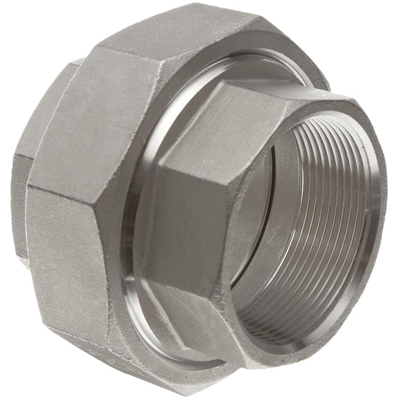 Stainless Steel 304 Cast Pipe Fitting, Union, Class 150, 3/4" NPT Female