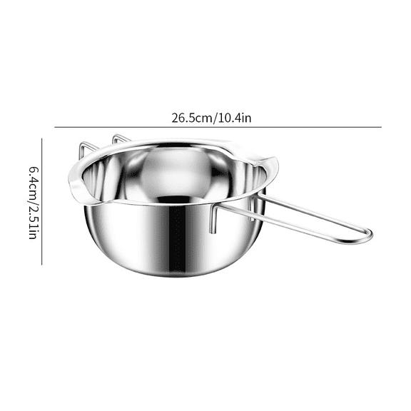 Stainless Steel 304 Chocolate Melting Pot Thick Bottom Multi Purpose Tool