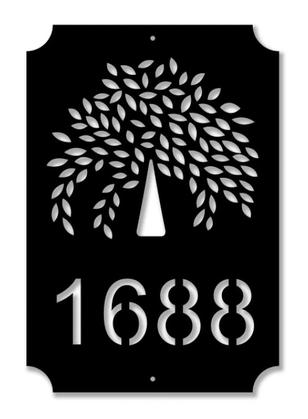 Stainless Steel 304 Custom Metal Signs Personalized Address Sign Custom House Number Sign