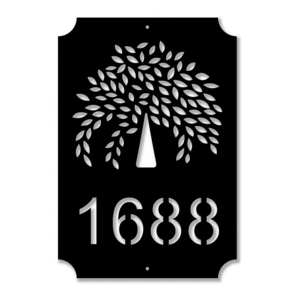 Stainless Steel 304 Custom Metal Signs Personalized Address Sign Custom