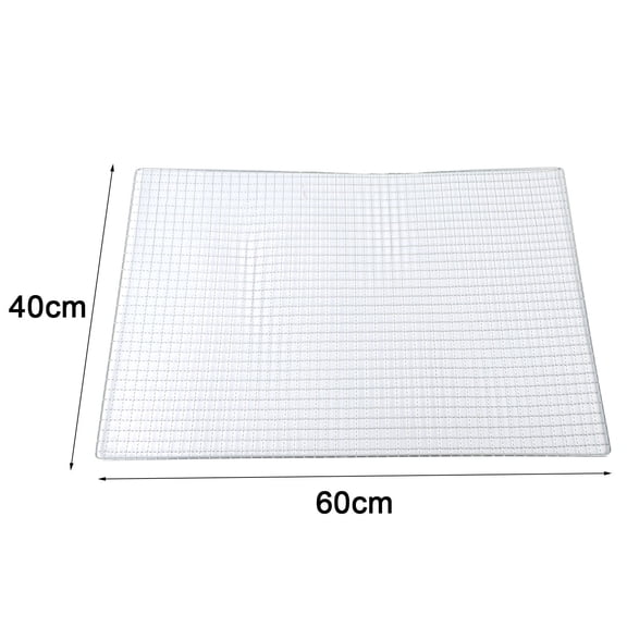 Stainless Steel 304 Food Grade 15-70CM Rectangle BBQ Barbecue Grill Wire Grid Mesh Net Lightweight, Compact And Easy To Store