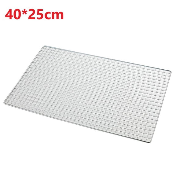 Stainless Steel 304 Food Grade 15-70CM Rectangle BBQ Barbecue Grill Wire Grid Mesh Net Lightweight