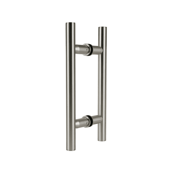 Stainless Steel 304 Grade 10" inch Back to Back Shower Door Ladder Pull Handle for 3/8”~ 1/2” inch Glass Thickness, Satin Brush Finish