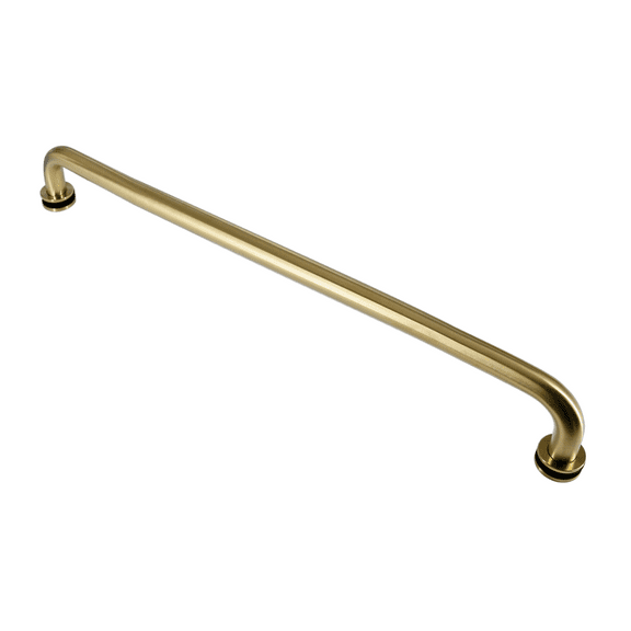 Stainless Steel 304 Grade 24" inch Shower Glass Door Single Side Round Shape Towel Bar Handle for 1/4~3/4" Thickness Glass