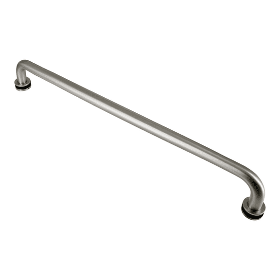 Stainless Steel 304 Grade 24" inch Shower Glass Door Single Side Round Shape Towel Bar Handle for 1/4~3/4" Thickness Glass